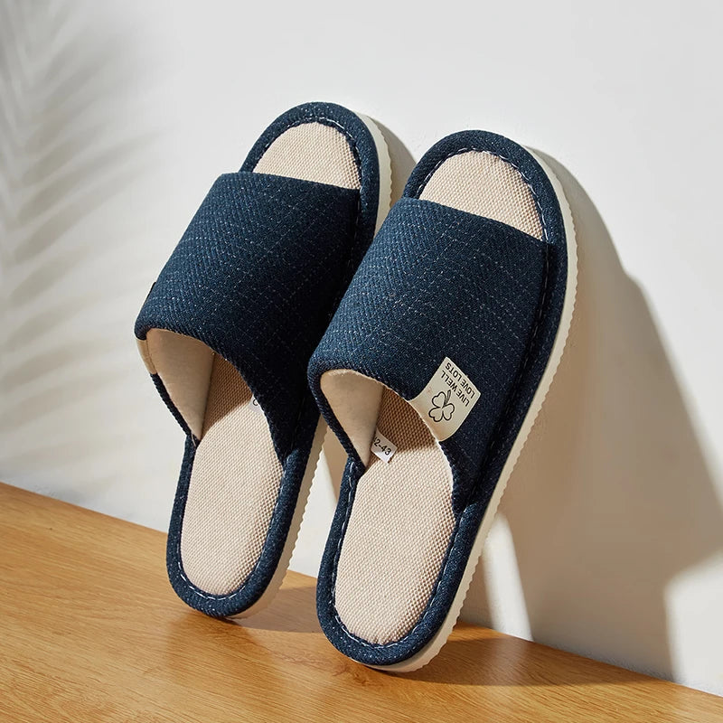 Home Linen Slippers For Men In Spring&Autumn