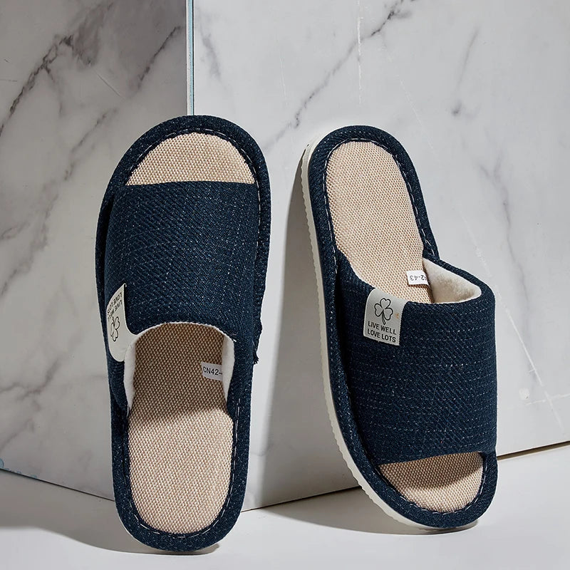 Home Linen Slippers For Men In Spring&Autumn