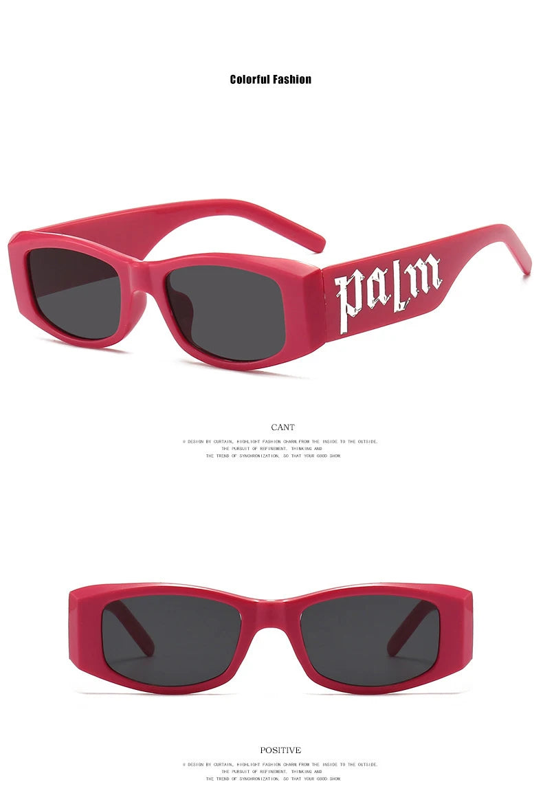 2PCS Small Frame Letter Sunglasses, New Instagram Influencer Sunglasses, Punk Trend Runway Sunglasses 3059(5326)