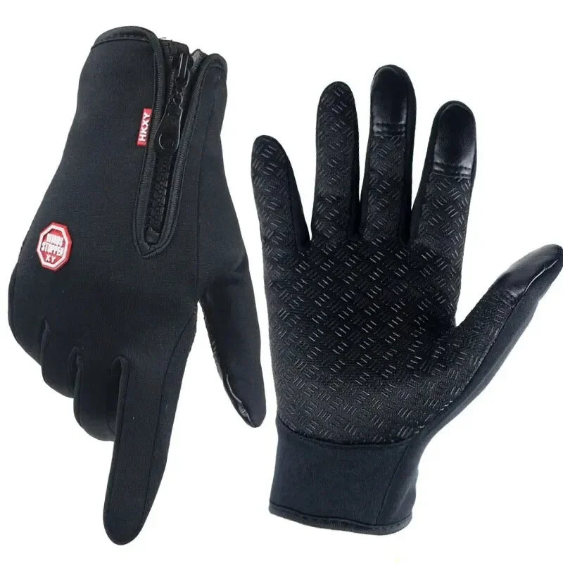 Ski Gloves Grab Velvet Touch Screen Gloves Autumn and Winter Warm