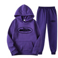 NICE Loose Unisex Fleece-lined Printed Sweatshirt Hoodie Set Devil Prisoner Pattern New Style Female Male Casual Comfortable Tra