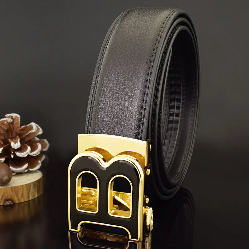 High Quality B Letter White Belt Men Classic Exquisite Designer Belt Men Fashion Luxury Designer Leather Belt