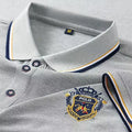 Men's Summer Embroidered Polo T-Shirt Short Sleeve Lapel Design Breathable Lightweight Streetwear Outdoor Oversized Fit