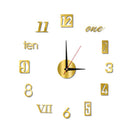 2022 New 3D Roman Numeral Acrylic Mirror Wall Clock