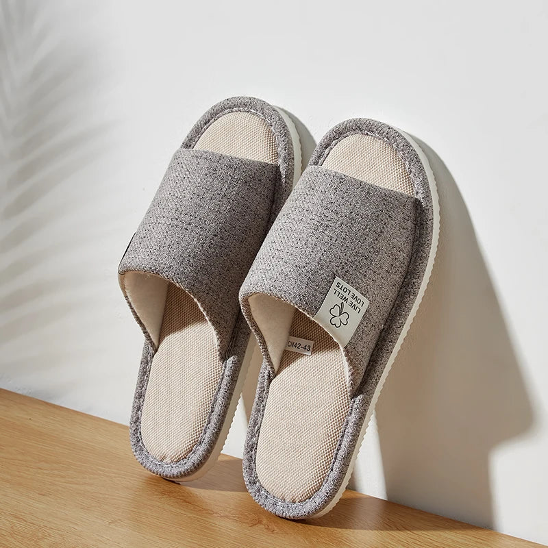Home Linen Slippers For Men In Spring&Autumn