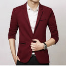 Classic Men Autumn Spring Korean Style Slim Suit Jacket