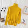 2025 Women Turtleneck Sweater Knitted Soft Pullovers