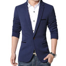 Classic Men Autumn Spring Korean Style Slim Suit Jacket