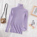 Women Turtleneck Sweater Knitted Soft Pullovers