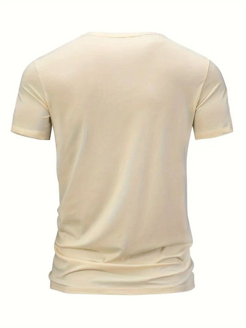 Men's summer 100 cotton fashionable casual loose plus size MILANO ITALIA pattern printed sports round neck short sleeved T-shirt