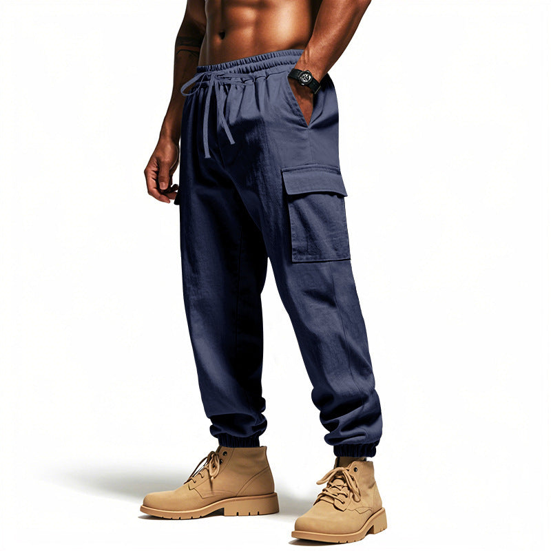 Calça Masculina Cargo com Bolsos