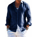 Camisa Masculina Manga Longa Plus Size