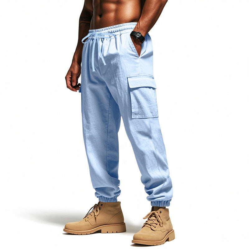 Calça Masculina Cargo com Bolsos