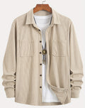 Jaqueta Masculina Casual Manga Longa