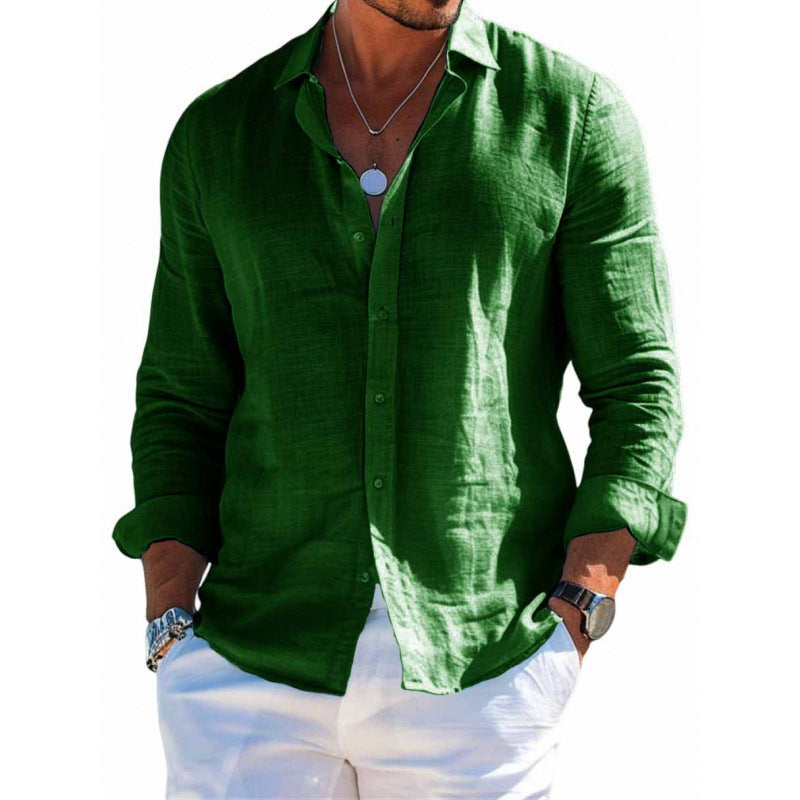 Camisa Masculina Manga Longa Plus Size