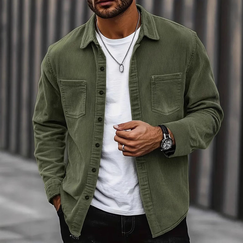 Jaqueta Masculina Casual Manga Longa
