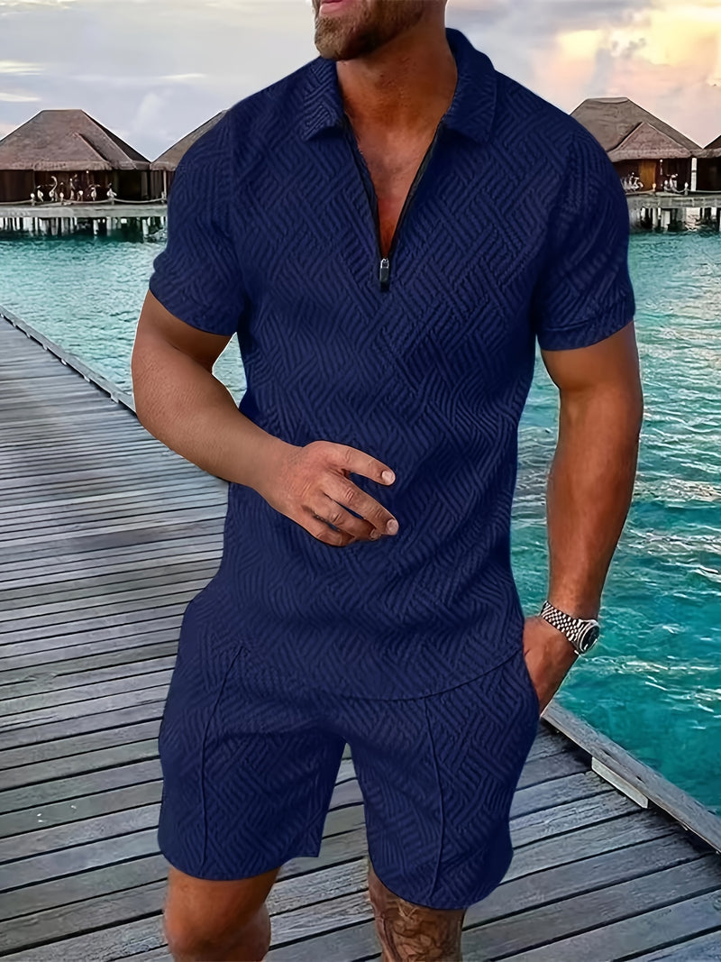 Conjunto Masculino Camisa e Shorts Casuais