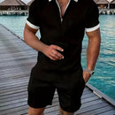 Conjunto Masculino Camisa e Shorts Casuais