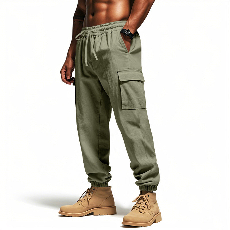 Calça Masculina Cargo com Bolsos