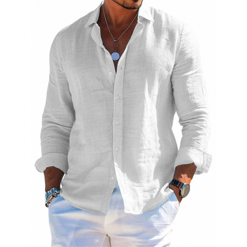 Camisa Masculina Manga Longa Plus Size
