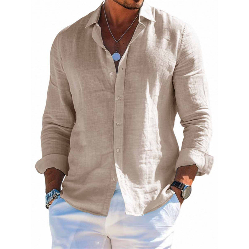 Camisa Masculina Manga Longa Plus Size